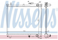 Radiator, engine cooling 641756 Nissens