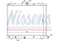 Radiator, engine cooling 641759 Nissens