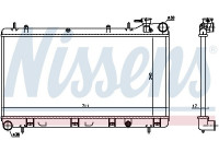 Radiator, engine cooling 64185 Nissens