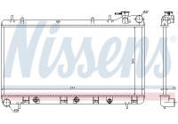 Radiator, engine cooling 64186 Nissens