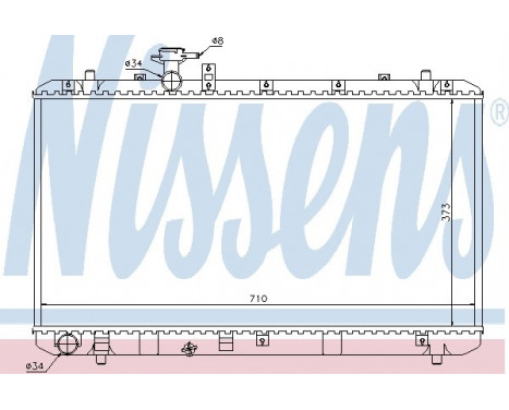 Radiator, engine cooling 64197 Nissens