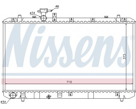 Radiator, engine cooling 64197 Nissens, Image 2