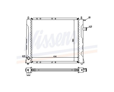 Radiator, engine cooling 642091 Nissens