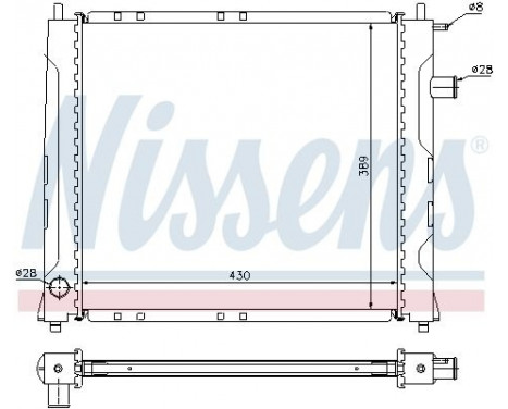 Radiator, engine cooling 642091 Nissens, Image 2