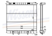 Radiator, engine cooling 64302A Nissens