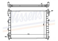 Radiator, engine cooling 64310A Nissens