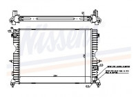 Radiator, engine cooling 64312A Nissens