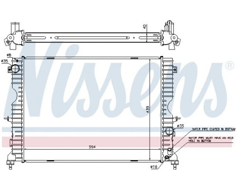 Radiator, engine cooling 64312A Nissens, Image 2