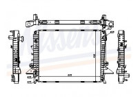 Radiator, engine cooling 64321A Nissens