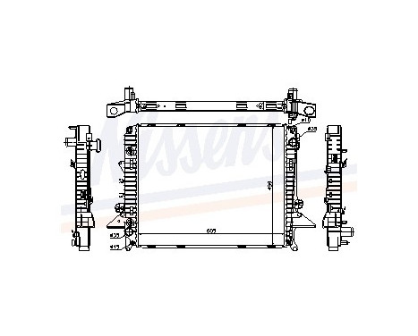 Radiator, engine cooling 64321A Nissens