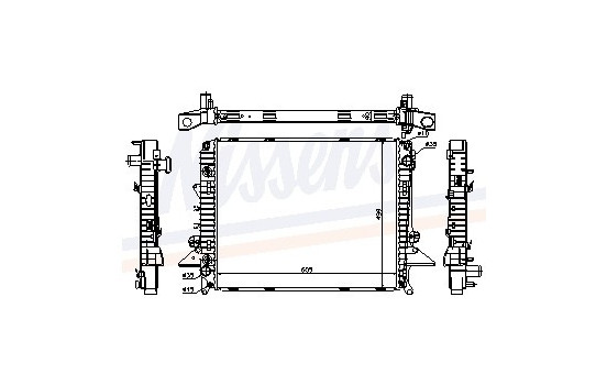 Radiator, engine cooling 64321A Nissens