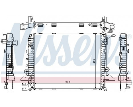 Radiator, engine cooling 64321A Nissens, Image 2