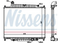 Radiator, engine cooling 643222 Nissens