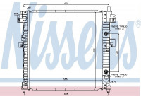 Radiator, engine cooling 64326 Nissens