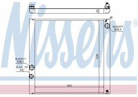 Radiator, engine cooling 64327 Nissens