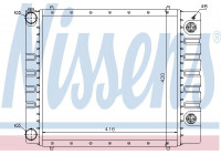 Radiator, engine cooling 64328 Nissens