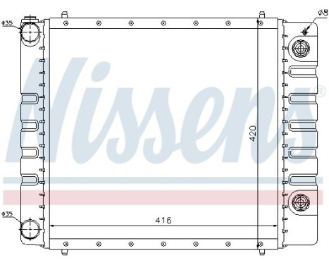 Radiator, engine cooling 64328 Nissens, Image 2