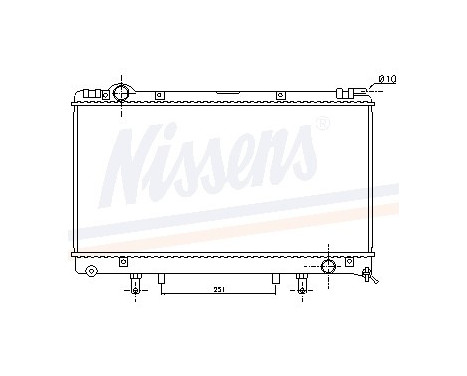 Radiator, engine cooling 645951 Nissens
