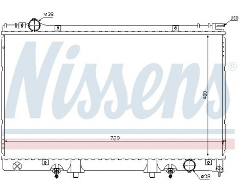 Radiator, engine cooling 645951 Nissens, Image 2