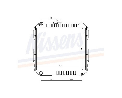 Radiator, engine cooling 64613 Nissens