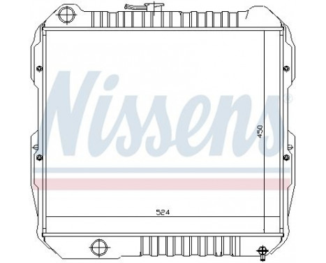 Radiator, engine cooling 64613 Nissens, Image 2