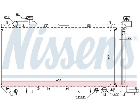 Radiator, engine cooling 64629A Nissens, Image 2