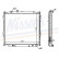 Radiator, engine cooling 64637A Nissens