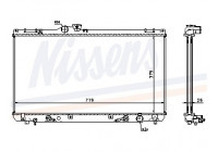 Radiator, engine cooling 64653A Nissens