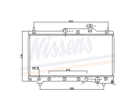 Radiator, engine cooling 64657 Nissens