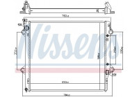 Radiator, engine cooling 64661 Nissens
