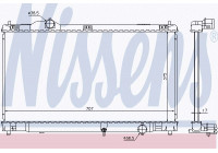 Radiator, engine cooling 64672 Nissens