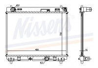 Radiator, engine cooling 64676A Nissens