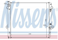 Radiator, engine cooling 646806 Nissens