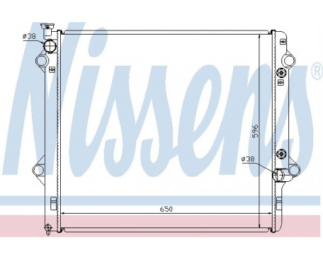 Radiator, engine cooling 646806 Nissens