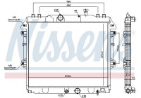 Radiator, engine cooling 646807 Nissens