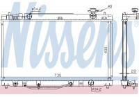 Radiator, engine cooling 646808 Nissens