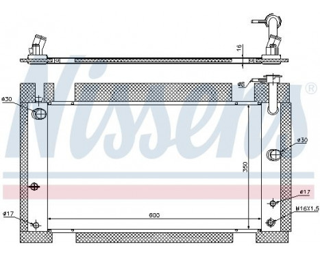 Radiator, engine cooling 646809 Nissens, Image 2