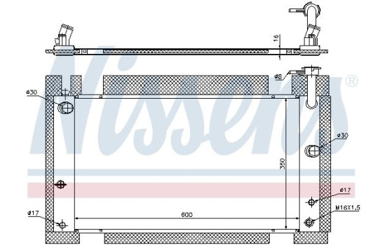 Radiator, engine cooling 646809 Nissens, Image 2