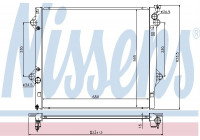 Radiator, engine cooling 646822 Nissens