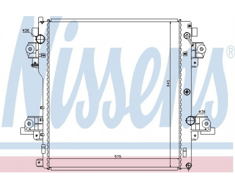 Radiator, engine cooling 646824 Nissens