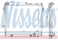 Radiator, engine cooling 646826 Nissens