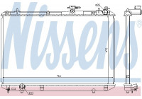 Radiator, engine cooling 646828 Nissens