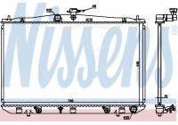Radiator, engine cooling 646836 Nissens