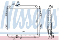 Radiator, engine cooling 64683A Nissens