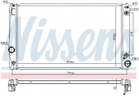 Radiator, engine cooling 646843 Nissens