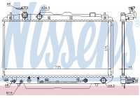 Radiator, engine cooling 646852 Nissens