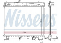 Radiator, engine cooling 646859 Nissens