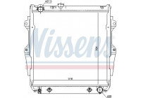 Radiator, engine cooling 646862 Nissens