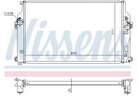 Radiator, engine cooling 646864 Nissens