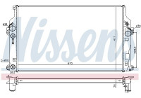 Radiator, engine cooling 646865 Nissens